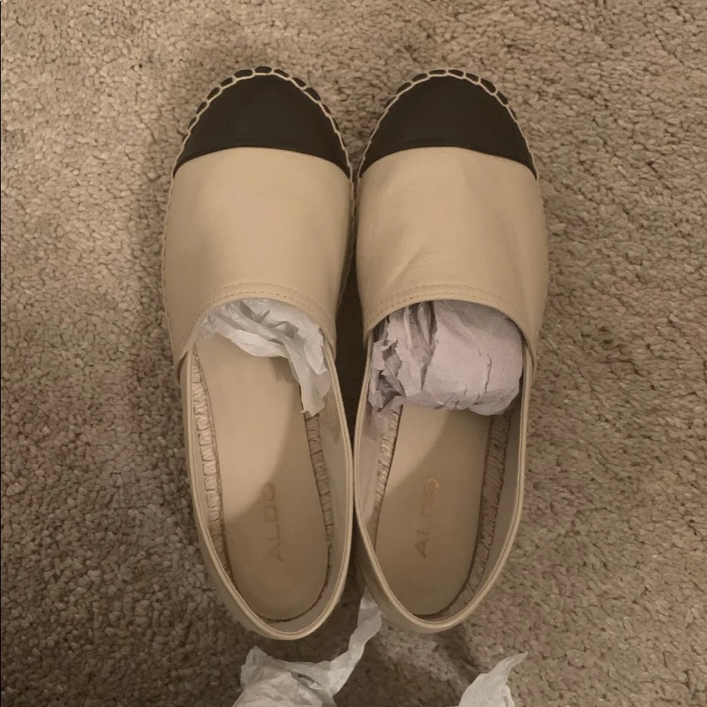 Aldo cone Espadrille black and nude